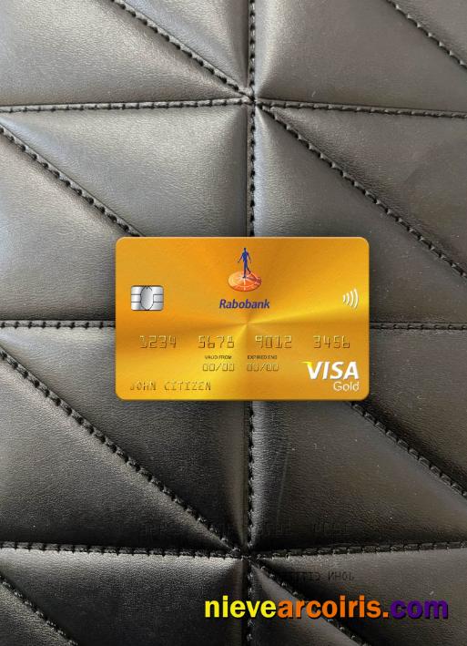 Netherlands Rabobank visa gold card photolook
